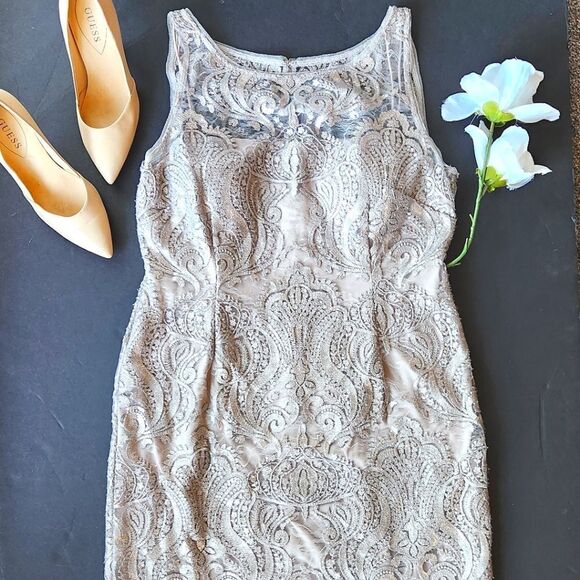 Adrienne Papell Sequined Dress - Picture 1 of 14